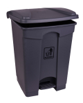 45 Litre Plastic Pedal Bin - Grey