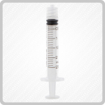 2.5ml Luer Lock Tip Syringes 1x100