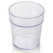 Plastic Beaker Clear Glass Style - 280ml