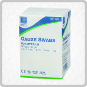 Gauze Swabs 5x5cm Non Sterile 1x100 Gauze Swabs 5x5cm Non Sterile 1x100