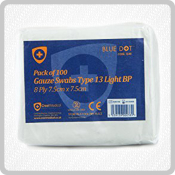 Gauze Swabs 7.5x7.5cm Non Sterile 1x100 Gauze Swabs 7.5x7.5cm Non Sterile 1x100