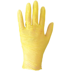 Vinyl Powder Free Gloves - Yellow