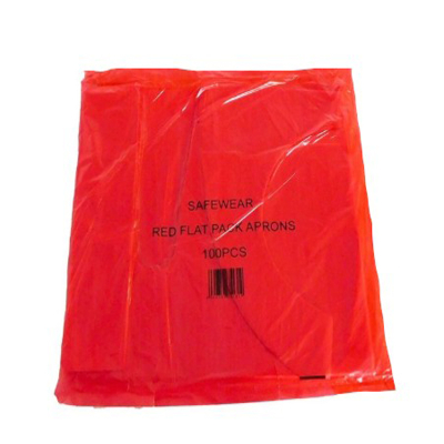 Standard Red Aprons Flat Pack 10x100