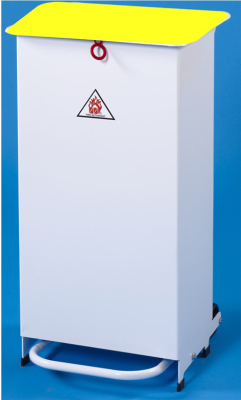 70 Ltr Solid Body Hands Free - Yellow Lid 70 Ltr Solid Body Hands Free - Yellow Lid