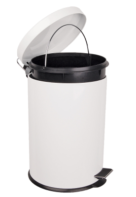 12 Litre Steel Pedal Bin - White 12 Litre Steel Pedal Bin - White