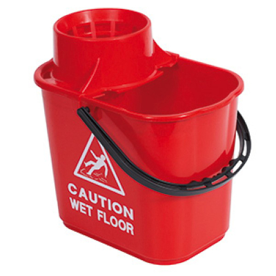 Red Contract Bucket With Wringer Red Contract Bucket With Wringer