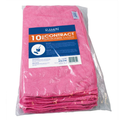 Microfibre Cloths - Pink 1x10