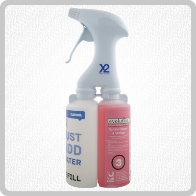 X2 Evolution Concentrated Surface Cleaner & Sanitiser 4x325ml X2 Evolution Concentrated Surface Cleaner & Sanitiser 4x325ml