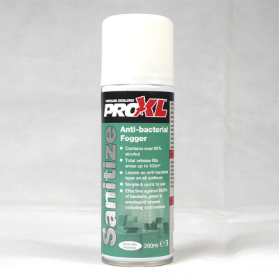 Anti-Bacterial Fogger Room Sanitiser Aerosol 1x200ml Anti-Bacterial Fogger Room Sanitiser Aerosol 1x200ml