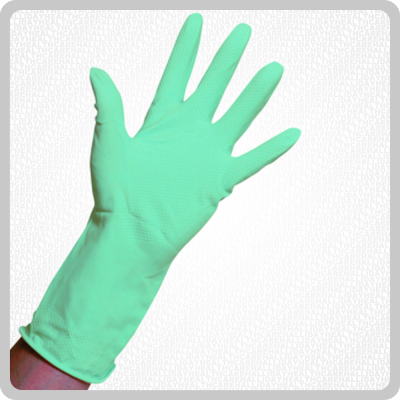 Rubber Gloves Large Green (1 Pair)