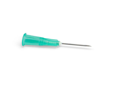 Hypodermic Needle Green 21gx1.5Inch 1x100