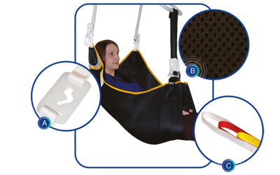 Hammock Sling Fabric Mesh Medium