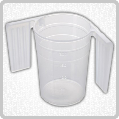 Plastic Beaker Feeder Cup With Handles - 250ml Plastic Beaker Feeder Cup With Handles - 250ml
