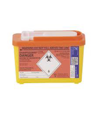 Sharpsguard® Container Com-Plus Orange Lid 1L Sharpsguard® Container Com-Plus Orange Lid 1L