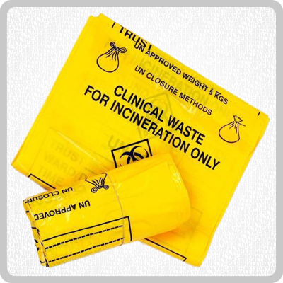 Yellow Clinical Waste Bags - 8x25 Yellow Clinical Waste Bags - 8x25