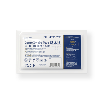 Gauze Swabs 5x5cm Non Sterile 1x100