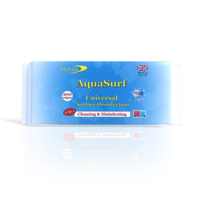 MyLux Aquasurf Disinfection Surface Wipes 1x200