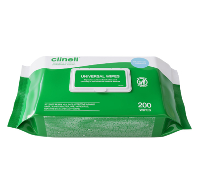 Clinell Universal Sanitising Wipe 1x200